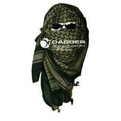  Tactical Shemagh Black/Coyote Color  DAGGER DI-9003