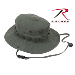  TACTICAL velcro BOONIE - OD 100% COTTON RIP-STOP ROTHCO 5628
