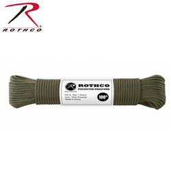  POLYESTER PARACORD 50 FT / OLIVE DRAB  ROTHCO 30700