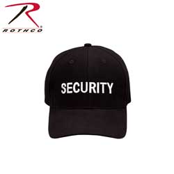  ROTHCO LOW PROFILE - BLK / SECURITY - WHITE  ROTHCO 9282