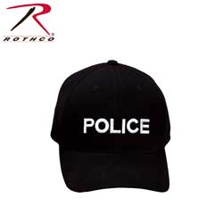  ROTHCO LOW PROFILE - POLICE - BLACK   ROTHCO 9283