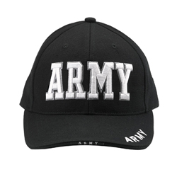  DELUXE BLACK LOW PROFILE - ''ARMY''  ROTHCO 9385