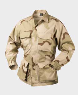 КУРТКА BDU - Cotton Ripstop - US Desert код HELIKON-TEX BL-BDU-CR-05