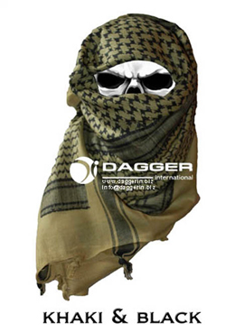 Tactical Shemagh Khaki/Black  DAGGER DI-9001