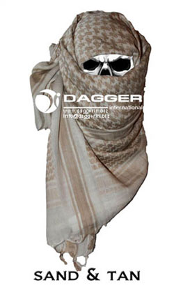  Tactical Shemagh Sand/Tan  DAGGER DI-9009