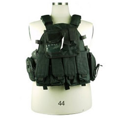   Molle Tactical Combat Vest Black (1000D) WS20127B