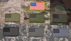     US Flag PVC  MSM patch-00122-desert