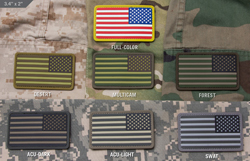     US Flag REV PVC  MSM patch-00133-multicam