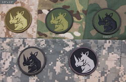     Rhino Head  MSM patch-00143-forest