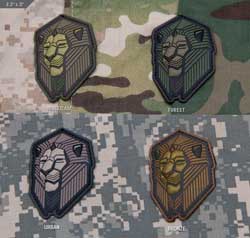     Industrial Lion PVC  MSM patch-00193-forest